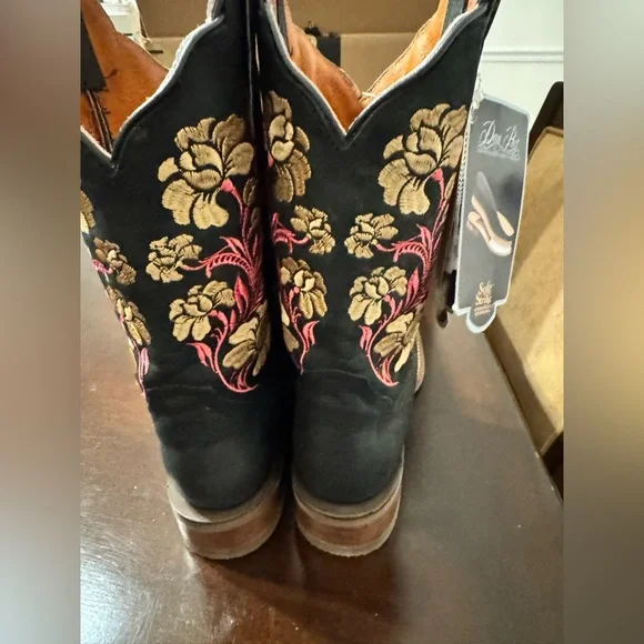 NWT. Size 8 Dan Post Asteria Floral Western Performance Boots- Broad Square Toes - Picture 6 of 7